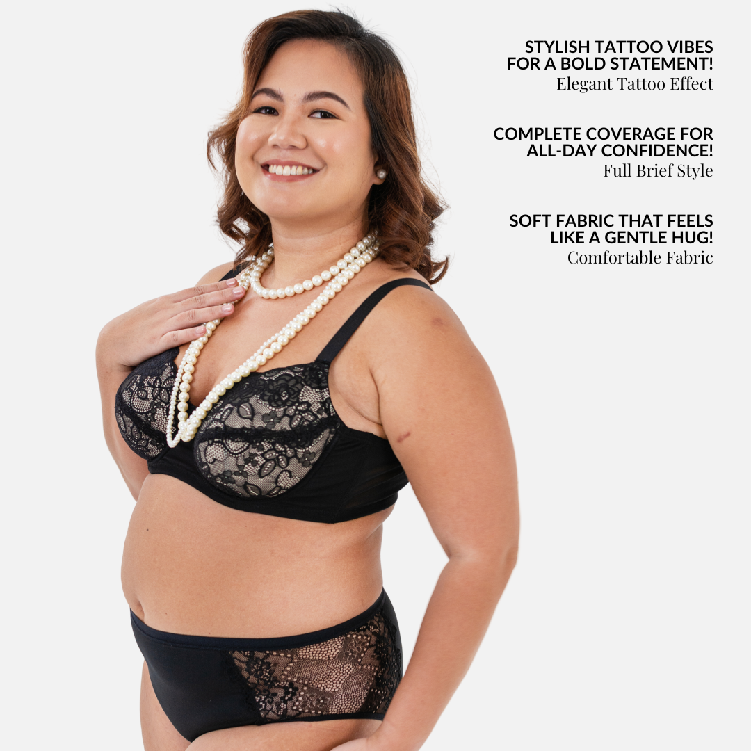 Florence Bra And Panty Set (Plus Size) - ImPerfect PH