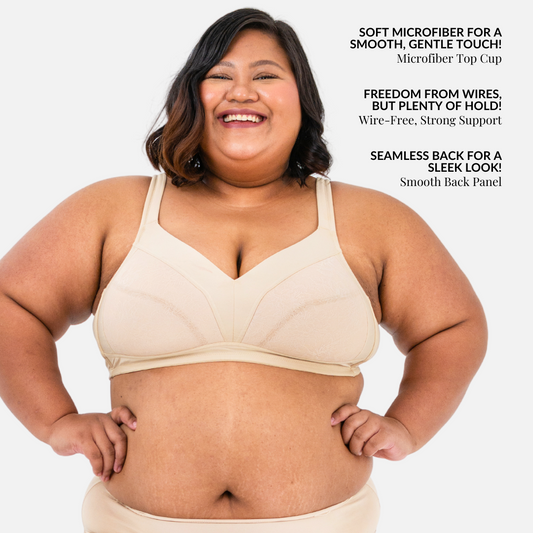 Mona Non-Wire Minimizer Bra (Plus Size) - I'mPerfect PH