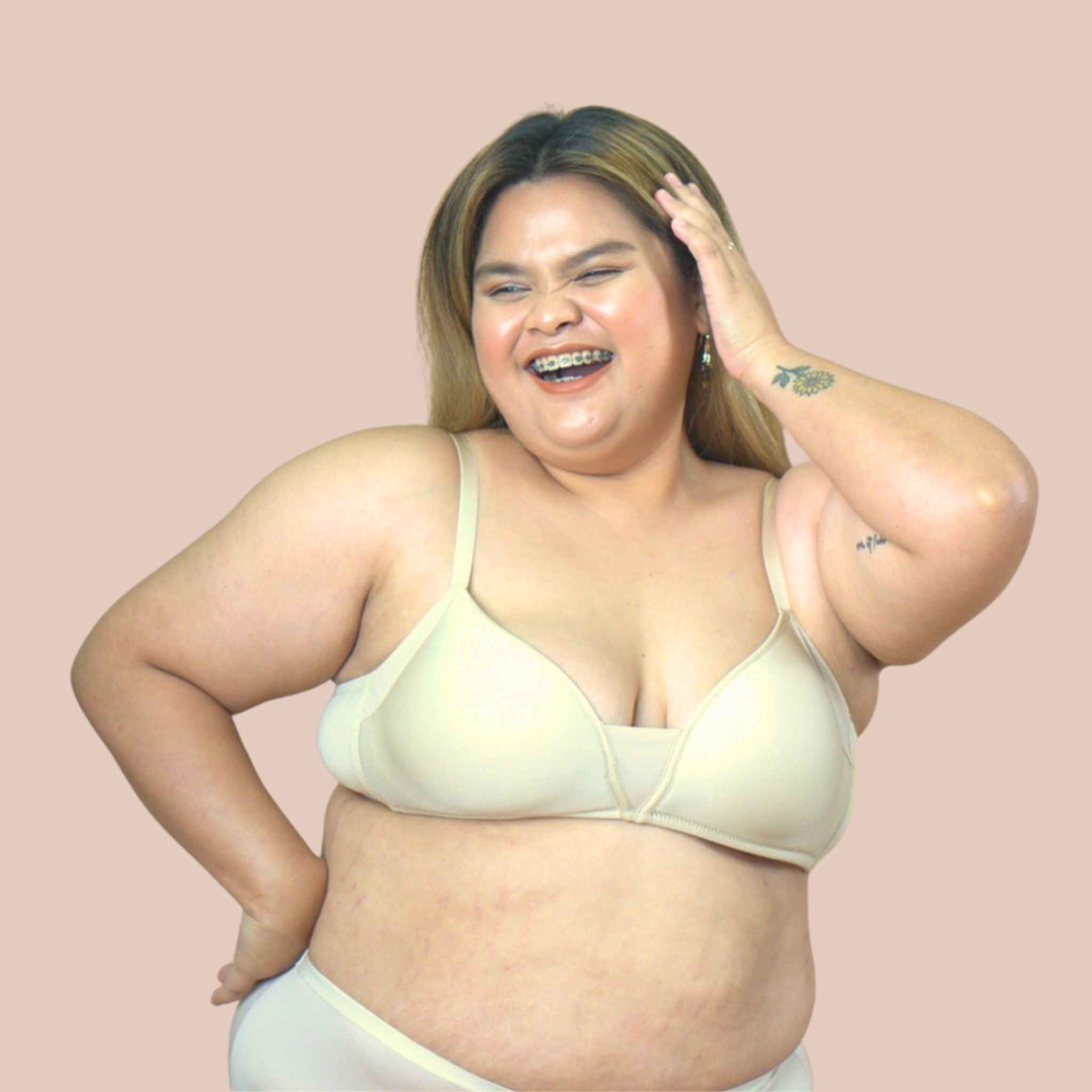 Thea Always Bra in Skintone (Wide Sizing) (Plus Size) - I'mPerfect PH