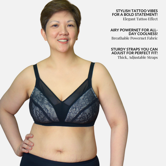 Roma Lacy Non-Wire Everyday Bra (Plus Size) - I'mPerfect PH