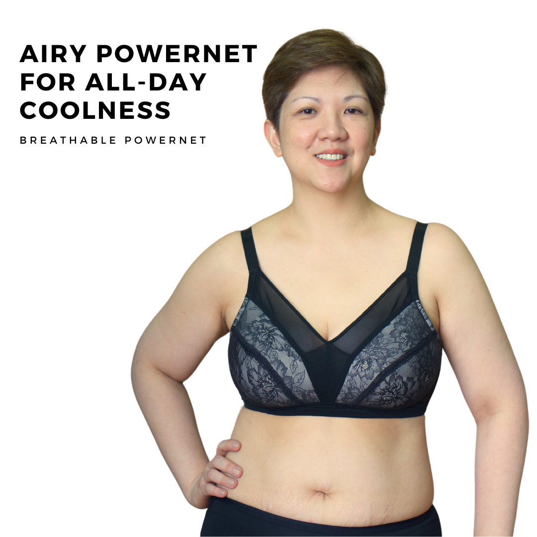 Roma Lacy Non-Wire Everyday Bra (Plus Size) - I'mPerfect PH